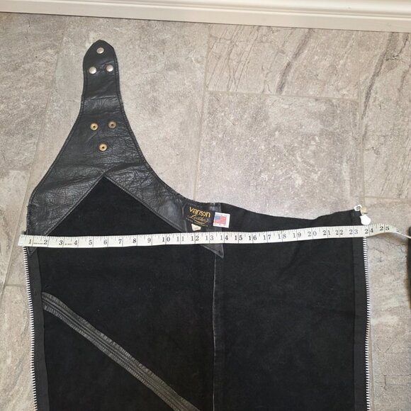 vintage Vanson Leathers Motorcycle Chaps Men small women large - Picture 11 of 15